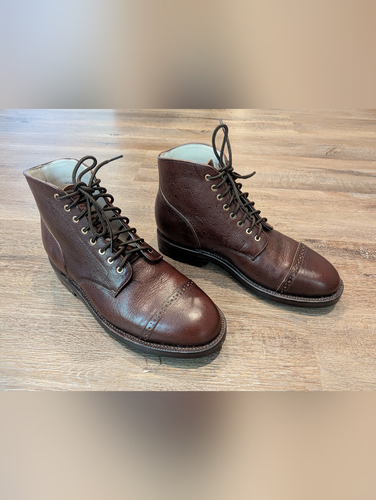 Grant Stone Garrison Boot In Crimson Kudu Leather Mens Size 9.5 E — image 2 of 8